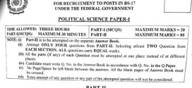 Political Science Paper-I