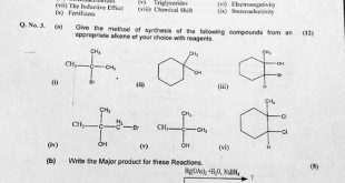 Chemistry 2017 Paper-II