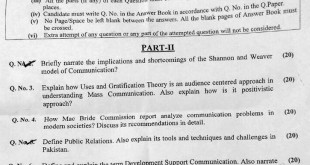 Journalism and Mass Communication Paper CSS-2017