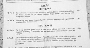 Political Science Paper II