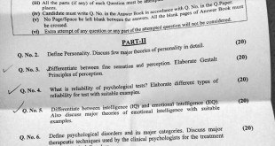 Psychology Paper CSS-2017