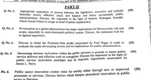 Public Administration CSS 2017 Paper