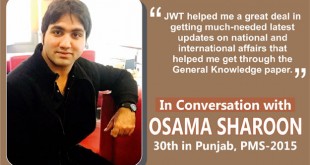 In Conversation with OSAMA SHAROON, 30th in Punjab, PMS-2015