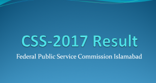 CSS Result 2017