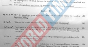 CSS-2019 Environmental Sciences Paper