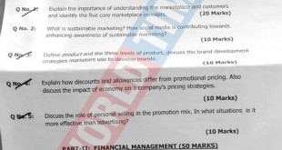 PMS-2019 Business Administration Paper II