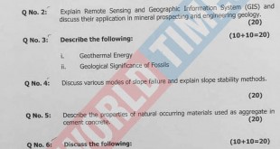 PMS-2019 Geology Paper I