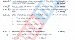 PMS-2019 Islamic Studies (English)