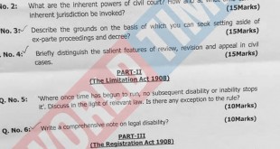 PMS-2019 Law Paper I