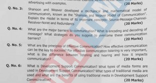 PMS-2019 Mass Communication Paper II