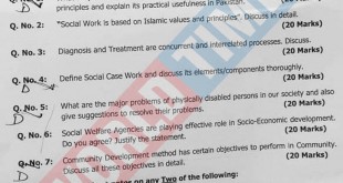 PMS-2019 Social Work Paper II