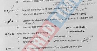 PMS-2019 Botany Paper I
