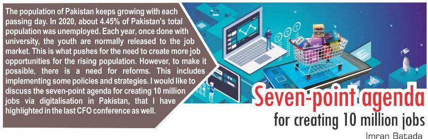 Read more about the article Seven-point agenda for creating 10 million jobs