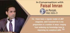 Read more about the article In Conversation with Faisal Imran 3rd in Punjab, PMS 2020-21