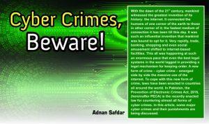 Read more about the article Cyber Crimes, Beware!