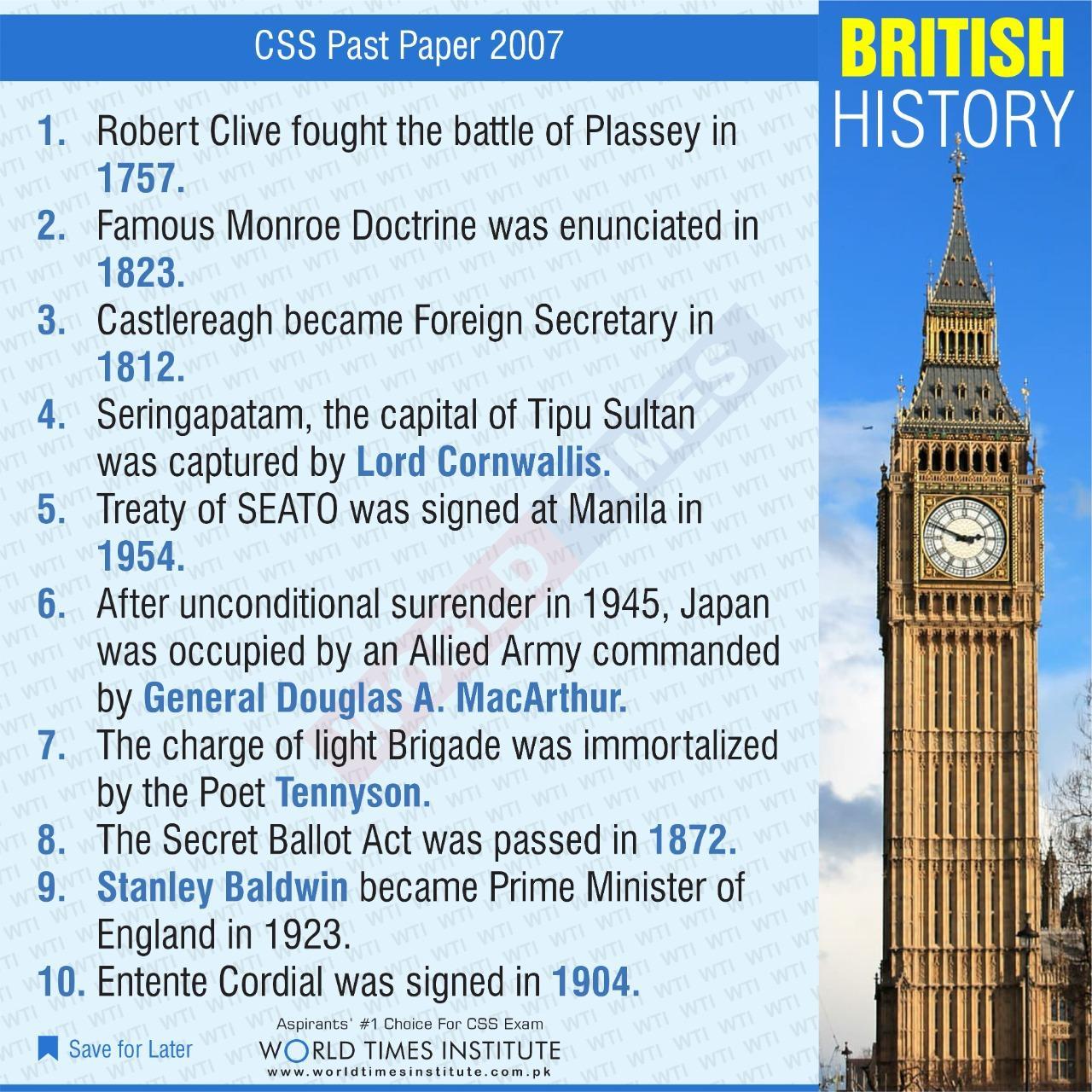 BRITISH HISTORY 13-04-22