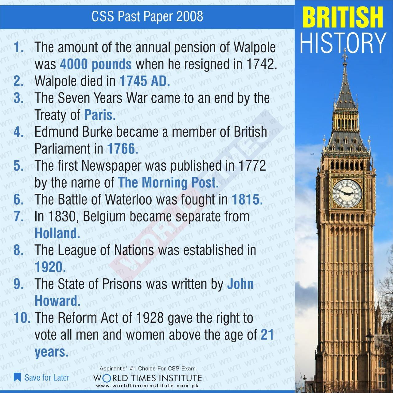 BRITISH HISTORY 16-04-22