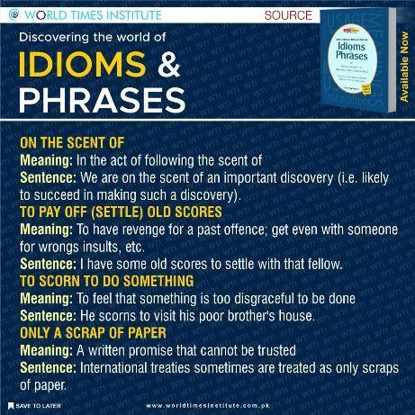 You are currently viewing Discovering The World of Idioms & Phrases
