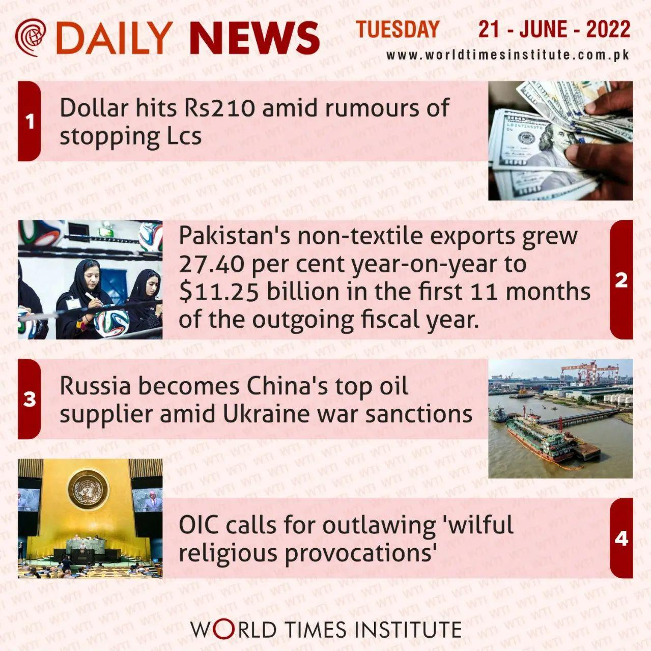 You are currently viewing Daily News 21-06-22