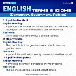 Read more about the article English Terms and Idioms