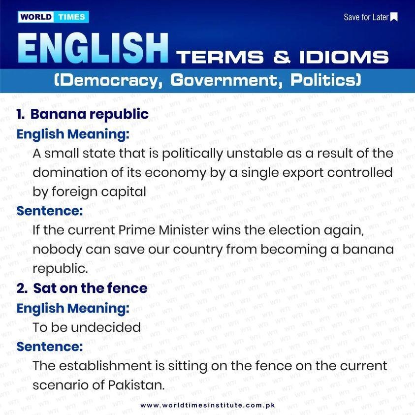 You are currently viewing English Terms and Idioms 16-06-22
