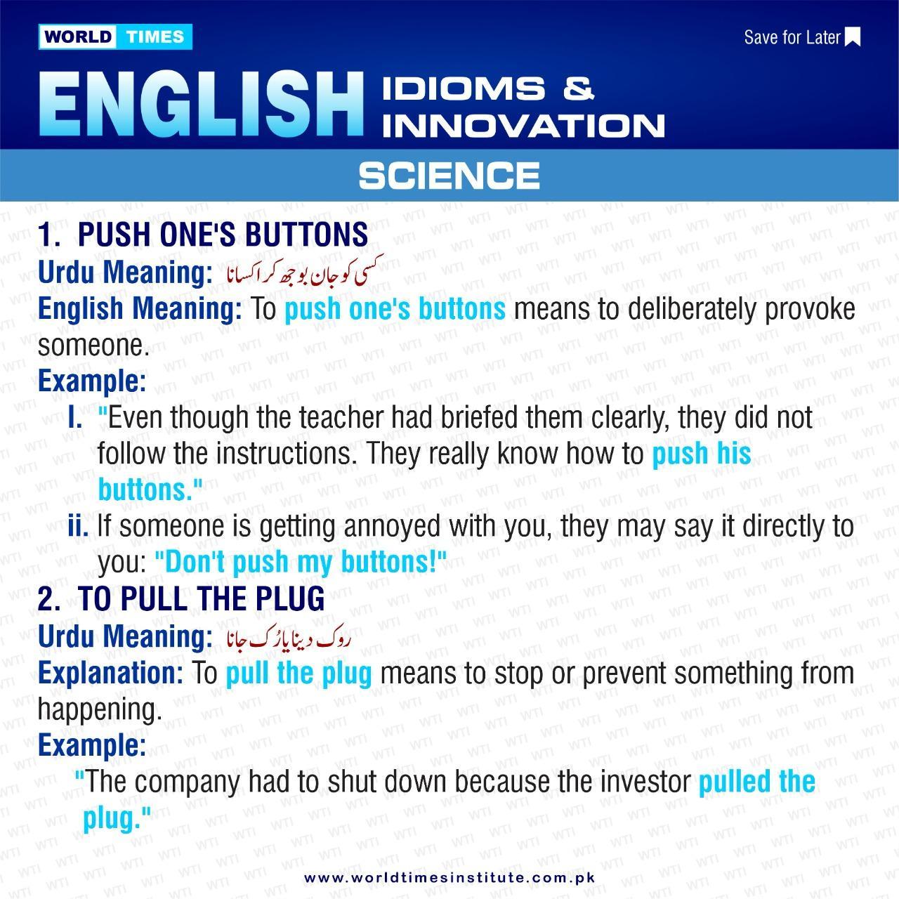 You are currently viewing English Idioms & Innovation 19-06-22