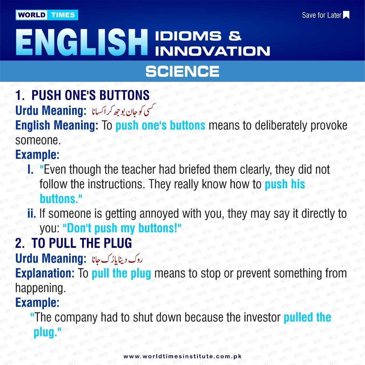 You are currently viewing English Idioms & Innovation 19-06-22