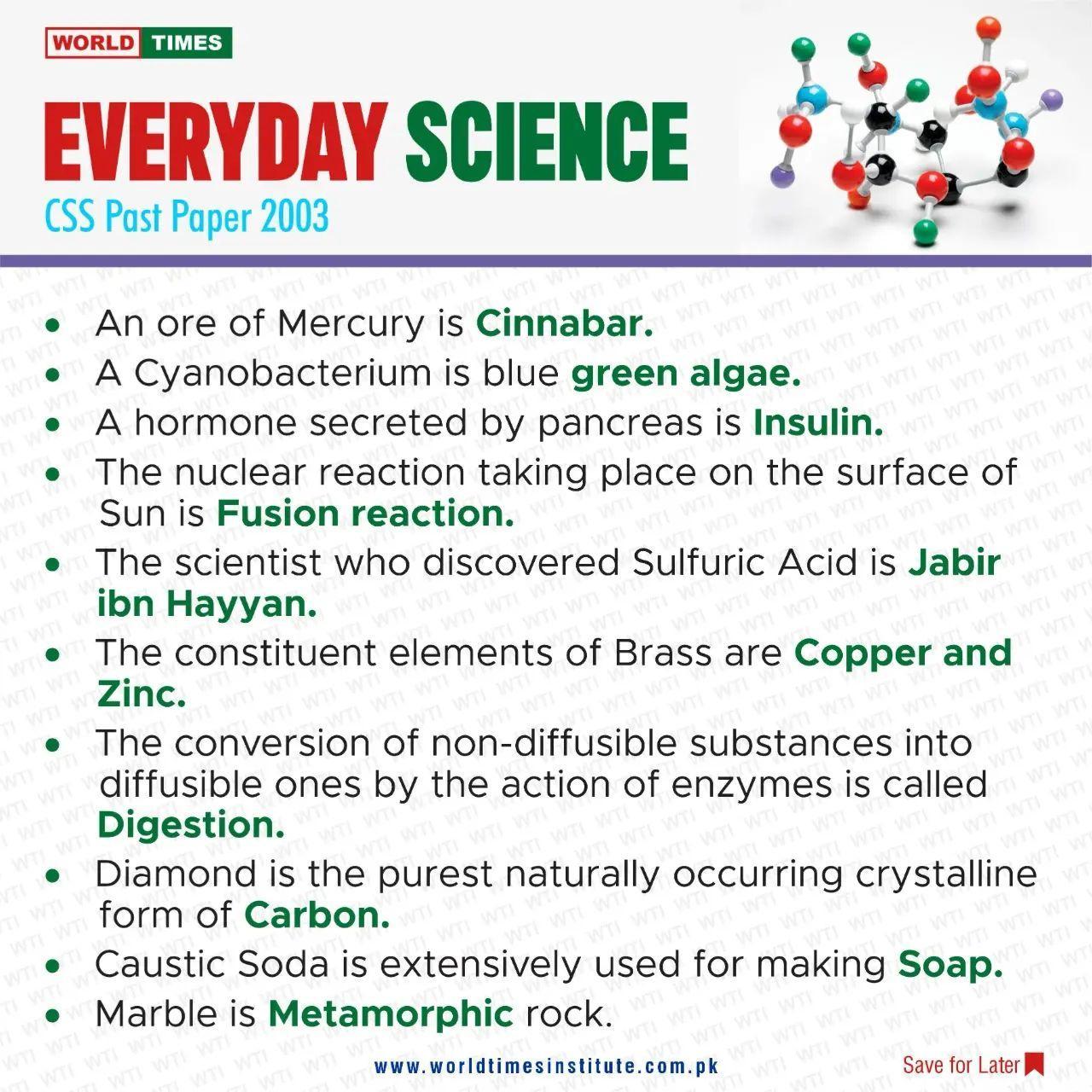 You are currently viewing Everyday Science CSS Paper 2003-1