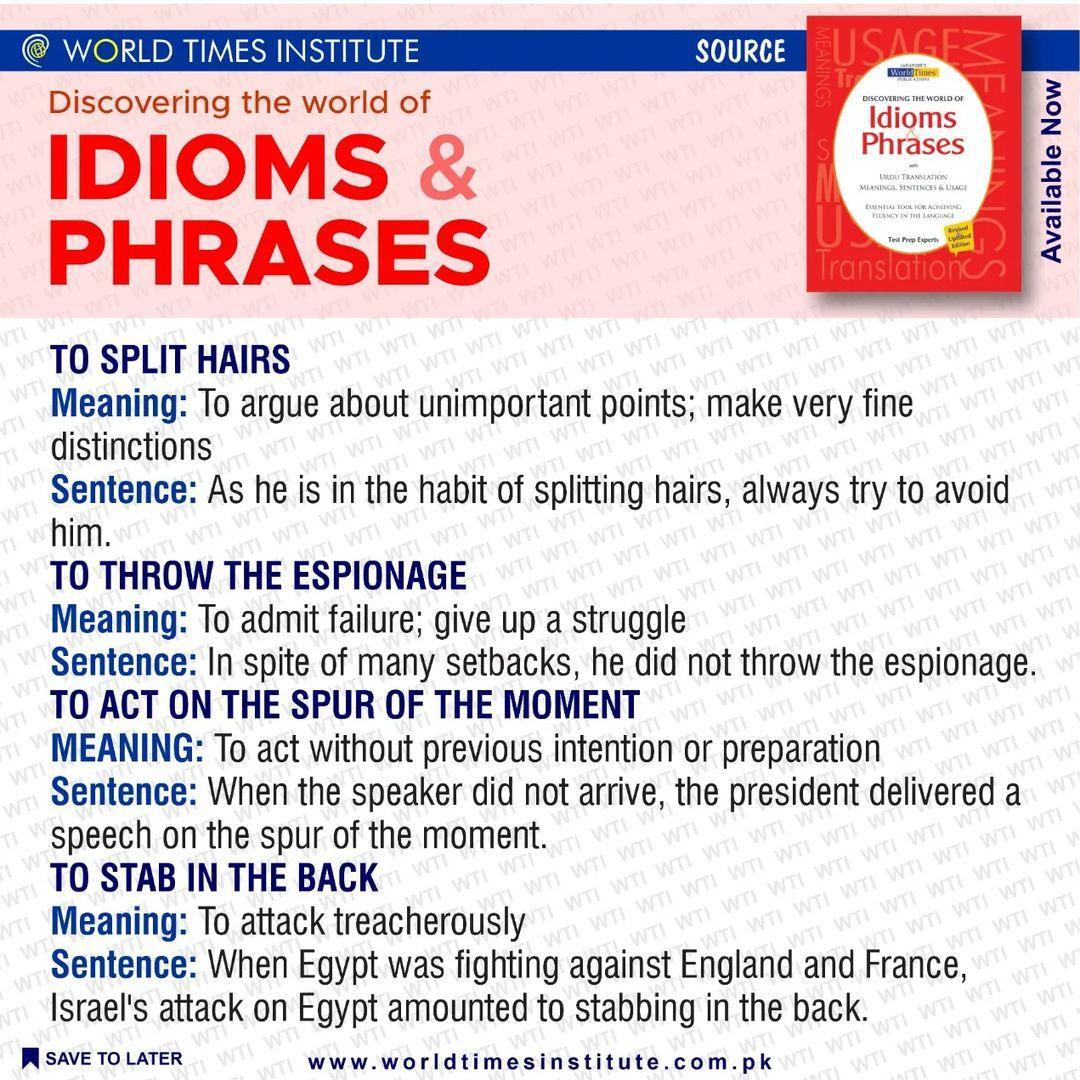 You are currently viewing Idioms & Phrases 11-06-22