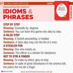 Read more about the article Discovering the World of Idioms & Phrases 12-06-22