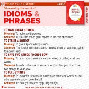 Read more about the article Idioms and Phrases 15-06-22