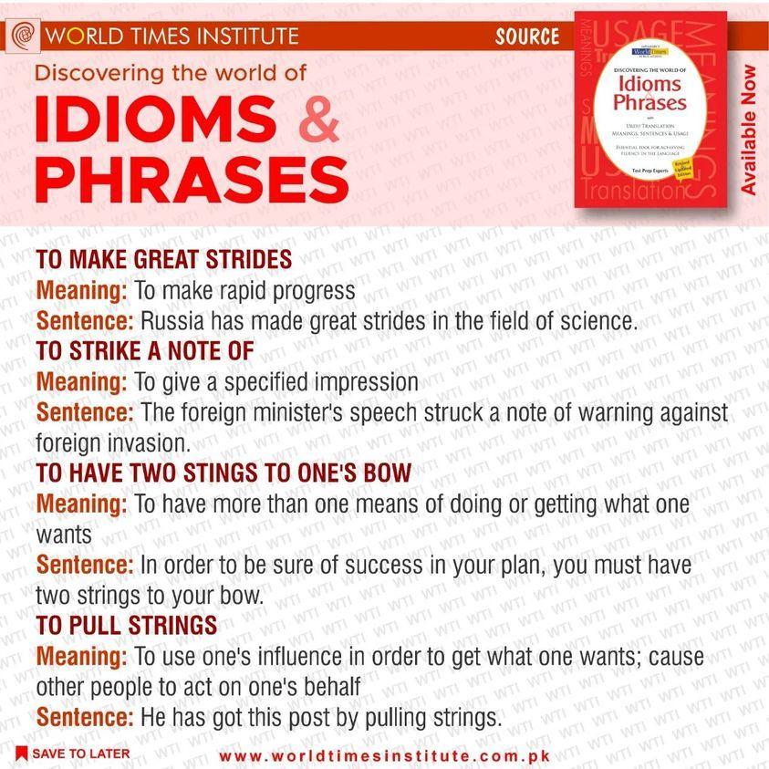 Read more about the article Idioms and Phrases 15-06-22