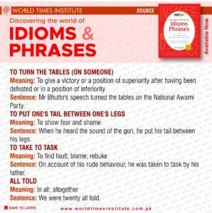 Read more about the article Idioms & Phrases 19-06-22