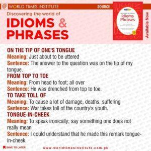 Read more about the article Idioms & Phrases 24-06-22
