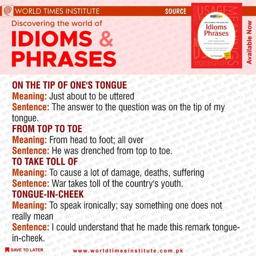 You are currently viewing Idioms & Phrases 24-06-22