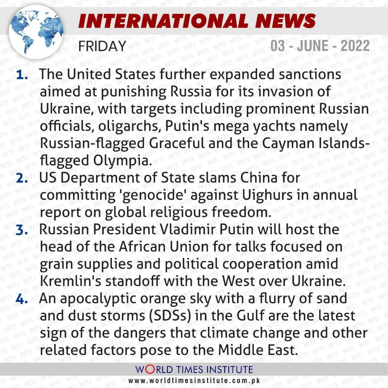 Read more about the article International News 03-06-22