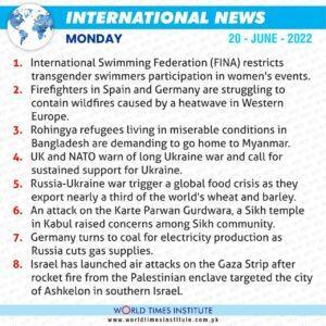 Read more about the article International News 20-06-2022