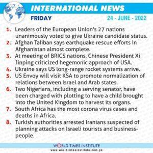 Read more about the article International News 24-06-22