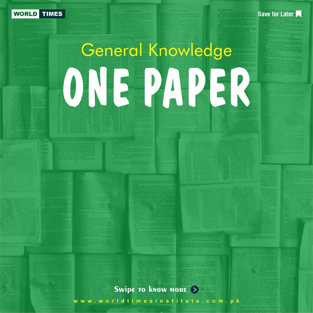 You are currently viewing One Paper General Knowledge 16-06-22