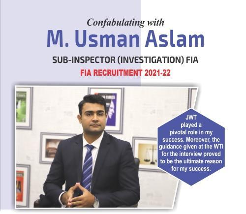 You are currently viewing Confabulating with M. Usman Aslam SUB-INSPECTOR (INVESTIGATION) FIA