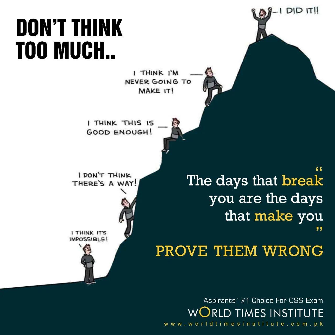 You are currently viewing Don’t Think Too Much