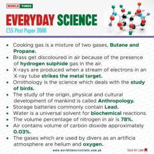 Read more about the article Everyday Science CSS Past Paper 2008