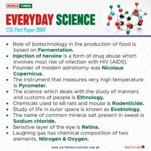 Read more about the article Everyday Science 05-07-2022