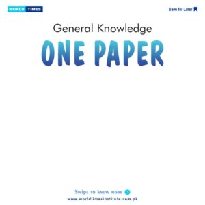 Read more about the article General Knowledge One Paper 01-07-2022