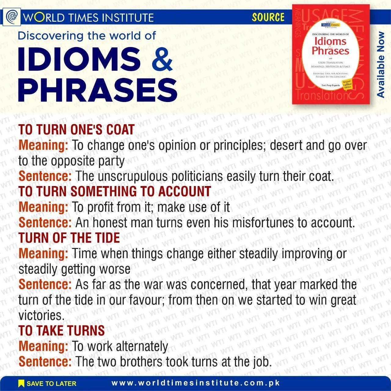 Read more about the article Idioms & Phrases 01-07-2022
