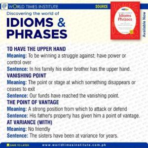 Read more about the article Idioms & Phrases 04-07-2022