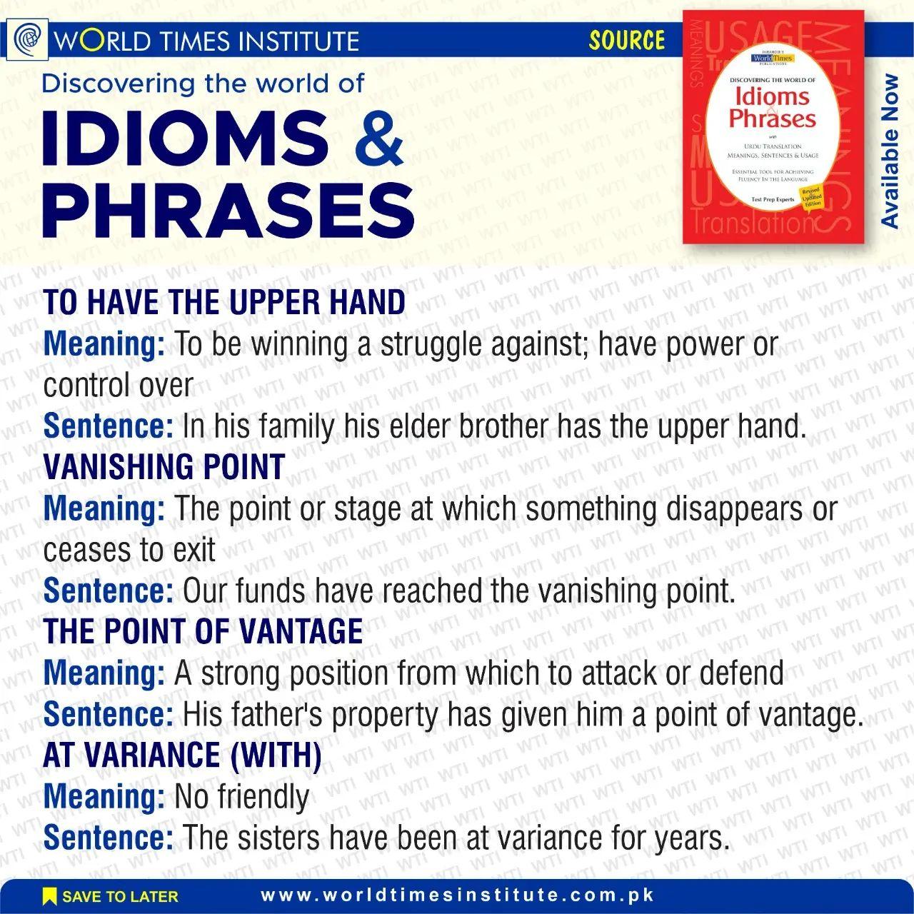 You are currently viewing Idioms & Phrases 04-07-2022