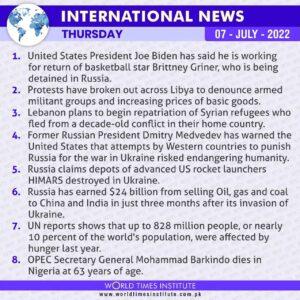 Read more about the article International News 07-07-2022