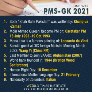 Read more about the article ONE PAPER PMS-GK 2021 23-07-2022