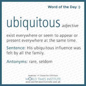 Read more about the article Word of the Day-ubiquitous